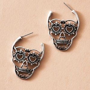 New sugar skull earrings. Stainless steel